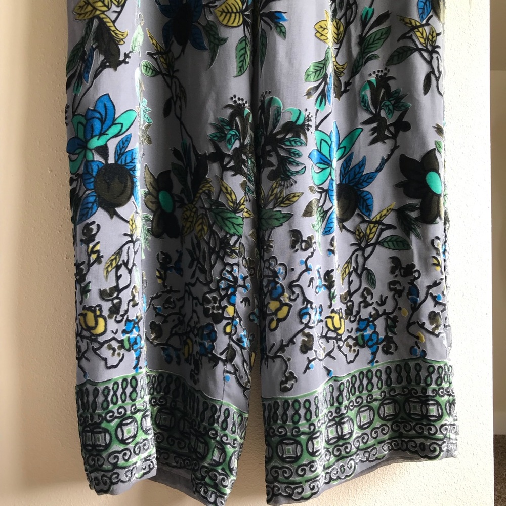 Vintage velvet and silk pants